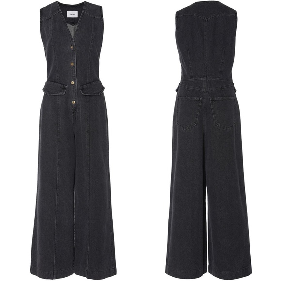 NANUSHKA Freya Denim Jumpsuit Size Medium M - Picture 2 of 6